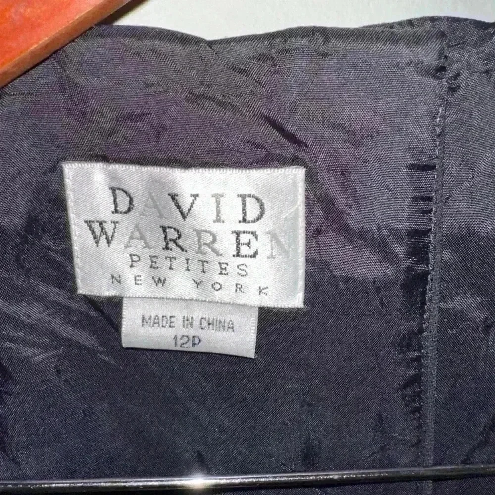 Vintage 90’s David Warren Black Tank with Sequins Top / Petite New York / 12P - Picture 4 of 12